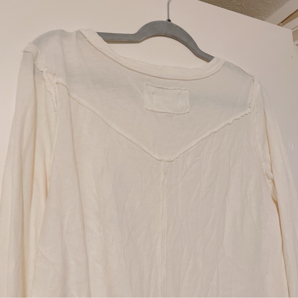 We The Free Off White Long Sleeve T Shirt Size XL - Picture 11 of 12